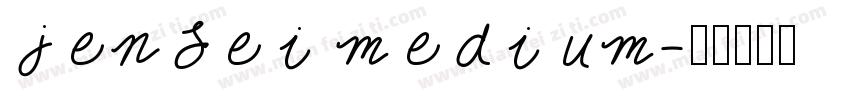 jenLei medium字体转换